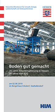 Fachveranstaltung in Stadtallendorf: Boden gut gemacht - 20 Jahre Altlastensanierung in Hessen Fachveranstaltung in Stadtallendorf: Boden gut gemacht - 20 Jahre Altlastensanierung in Hessen